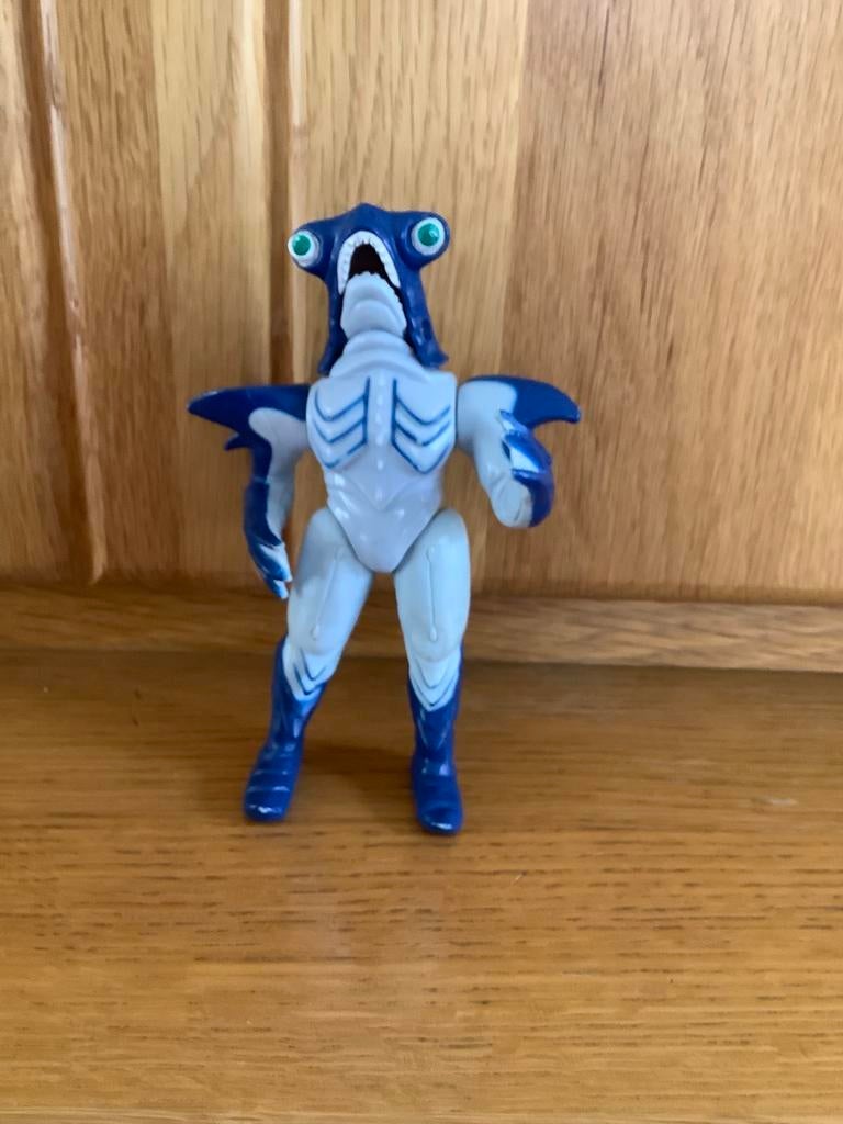 mighty morphin power rangers slippery shark ,Bandai, G1, Ophalen of Verzenden, Gebruikt