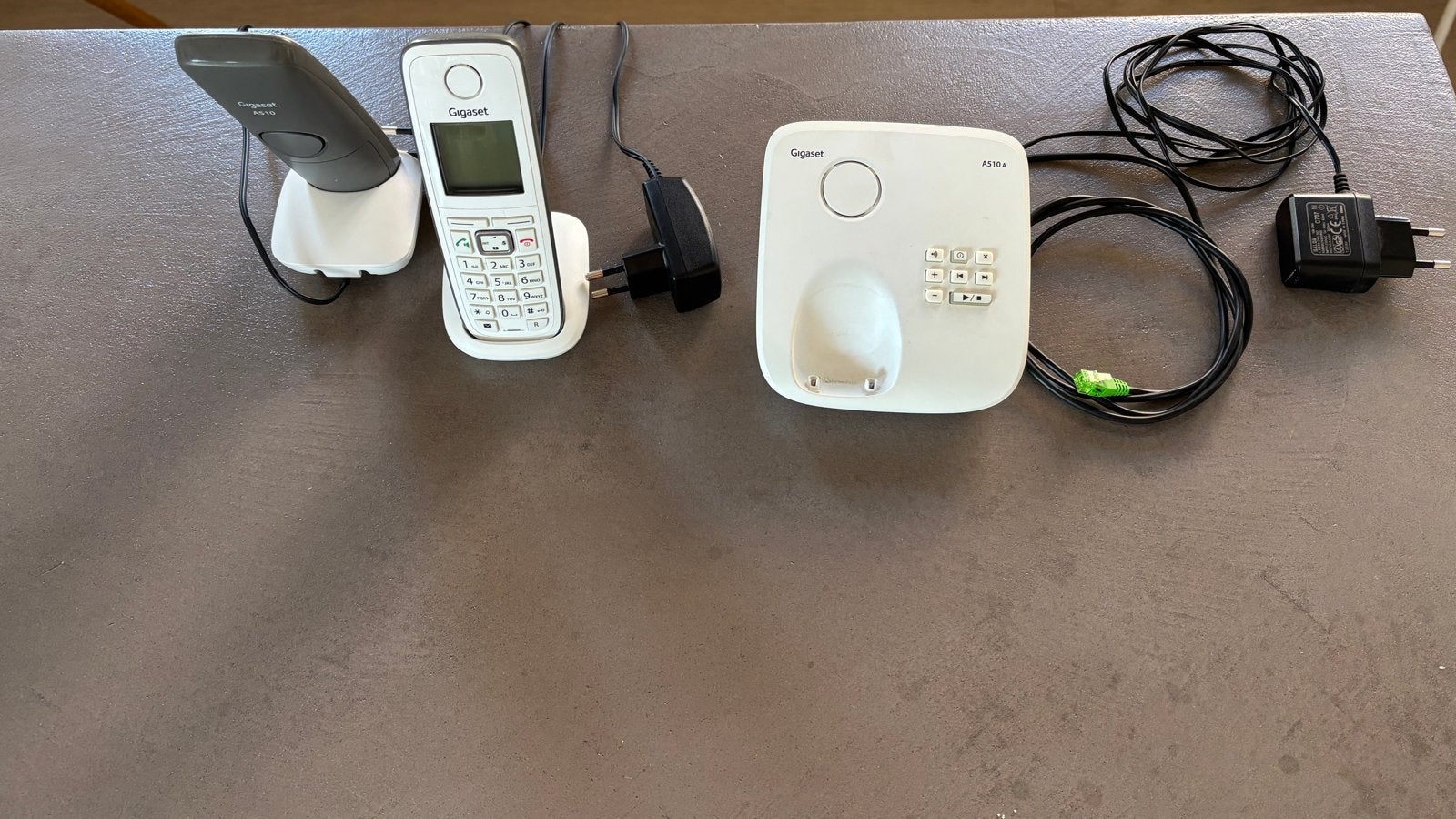 Gigaset A510A: 2 Handsets met Antwoordapparaat, Ophalen of Verzenden, Gebruikt, 2 handsets