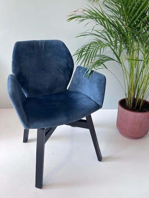 Mobitec Mood 95, Huis en Inrichting, Stoelen, Ophalen, Gebruikt, Blauw, Stof