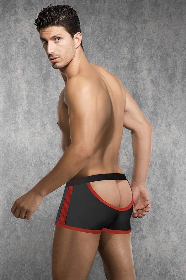 S to M boxer brief – available in red/black or gray/black, Ophalen of Verzenden, Zwart, BH