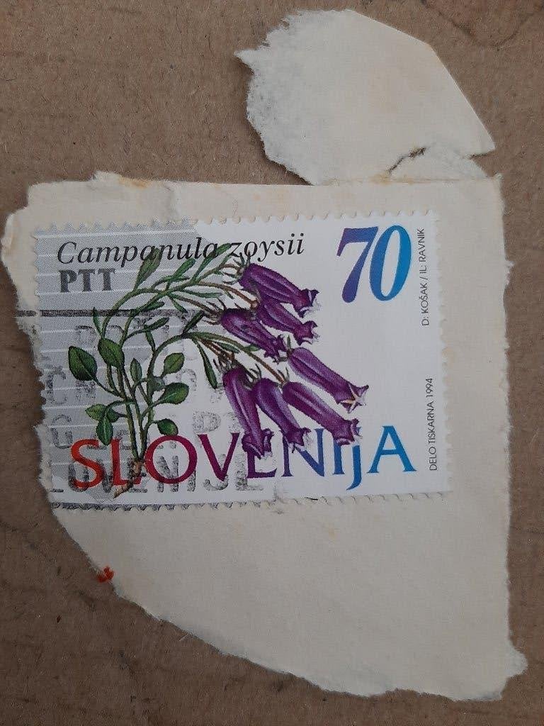 1994 Slovenie bloemen Campanula, Verzenden, Overige landen, Gestempeld