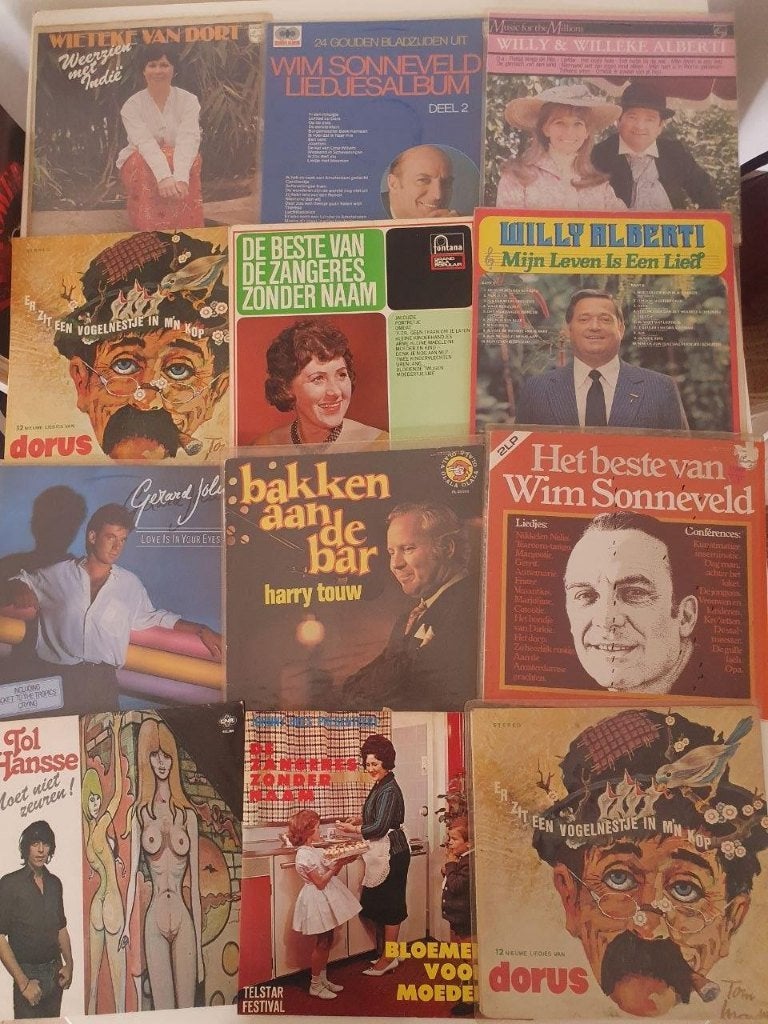 12 stuks LP Diverse Nederlandse artiesten, Ophalen of Verzenden, Gebruikt, Overige formaten, Levenslied of Smartlap