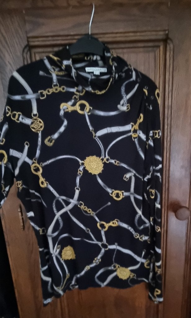 Bandolera jersey top, Zwart, Maat 46/48 (XL) of groter, Nieuw, Ophalen of Verzenden