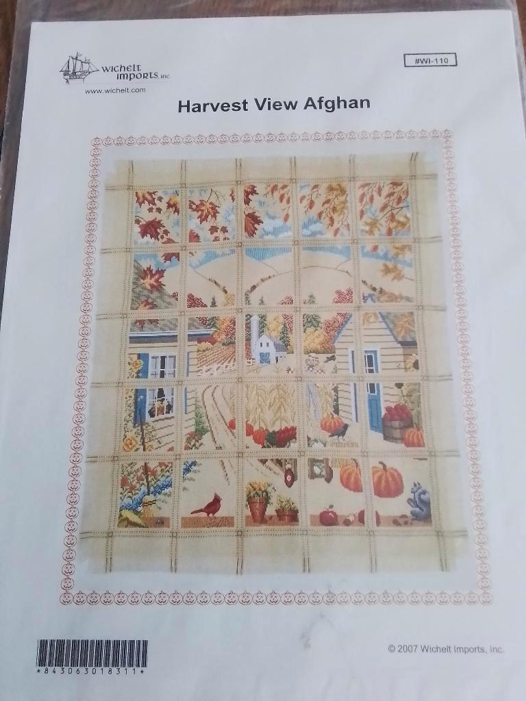 Harvest view afghan, Ophalen of Verzenden, Zo goed als nieuw, Handborduren, Patroon