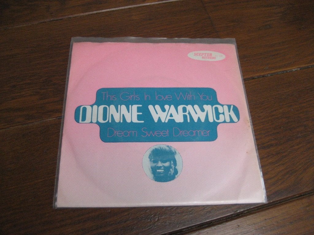 60s dionne warwick burt bacharach dubbelhit, Ophalen of Verzenden, Zo goed als nieuw, 7 inch