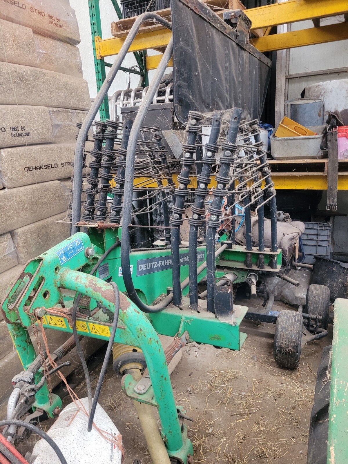 Deutz fahr swatmaster 4221 hark wierser  Qmac balenprikker, Zakelijke goederen, Agrarisch | Werktuigen, Ophalen of Verzenden, Transport