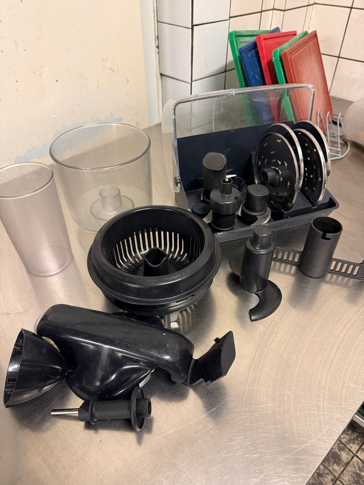 Magimix Foodprocessor met complete accessoires set, Ophalen, Gebruikt, 3 snelheden of meer, 2 tot 3 liter