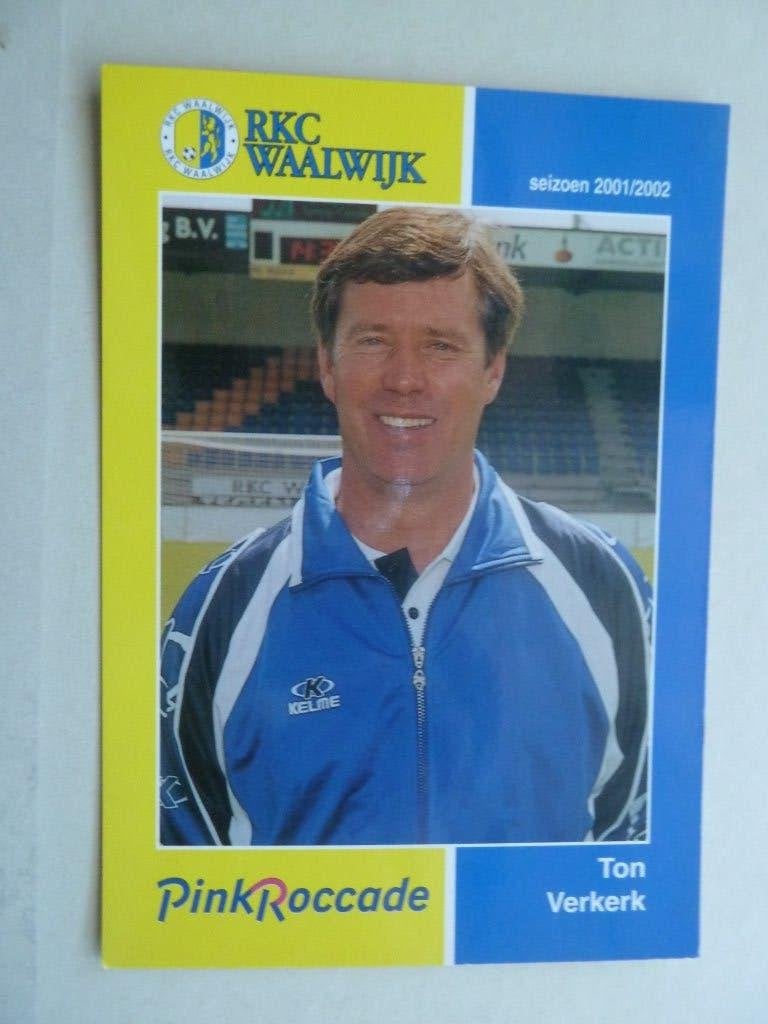 Spelerskaart. Ton.Verkerk  RKC Waalwijk. 2001/2002, Verzamelen, Ophalen of Verzenden, Zo goed als nieuw, Overige binnenlandse clubs