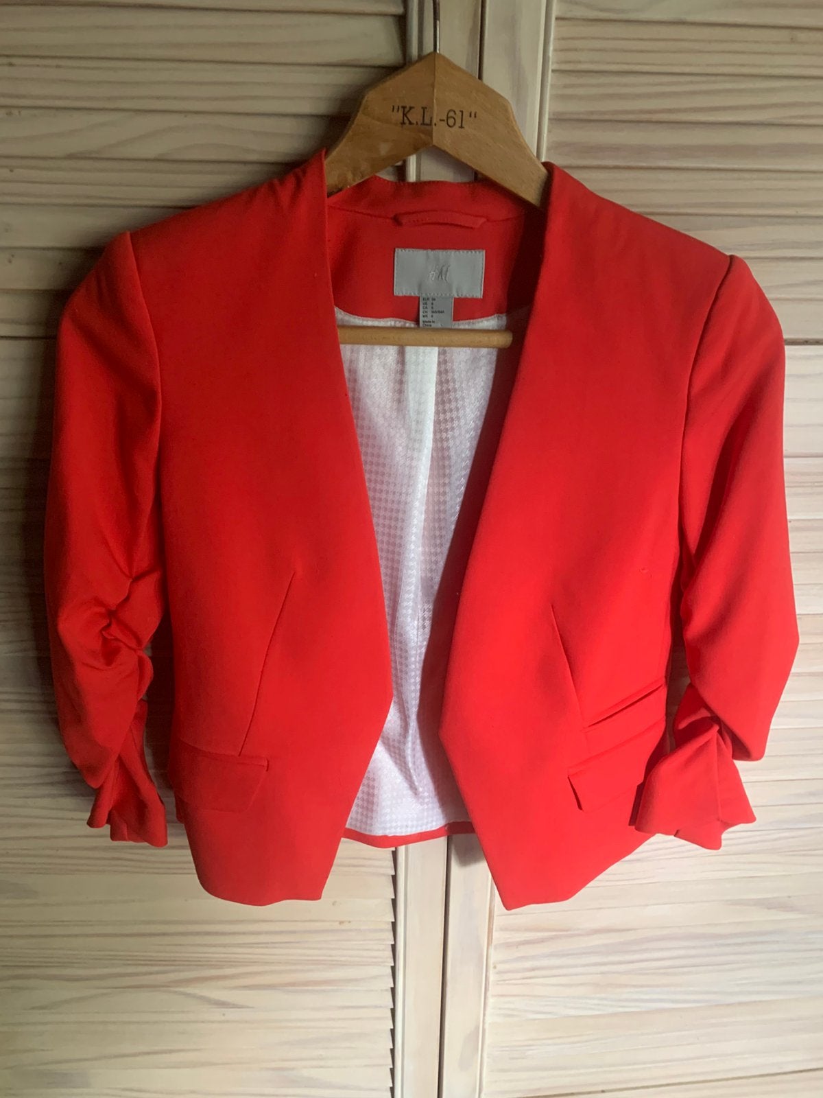 Mooi kort colbertjasje maat S/36, Kleding | Dames, Ophalen of Verzenden, Zo goed als nieuw, Maat 38/40 (M), Blauw