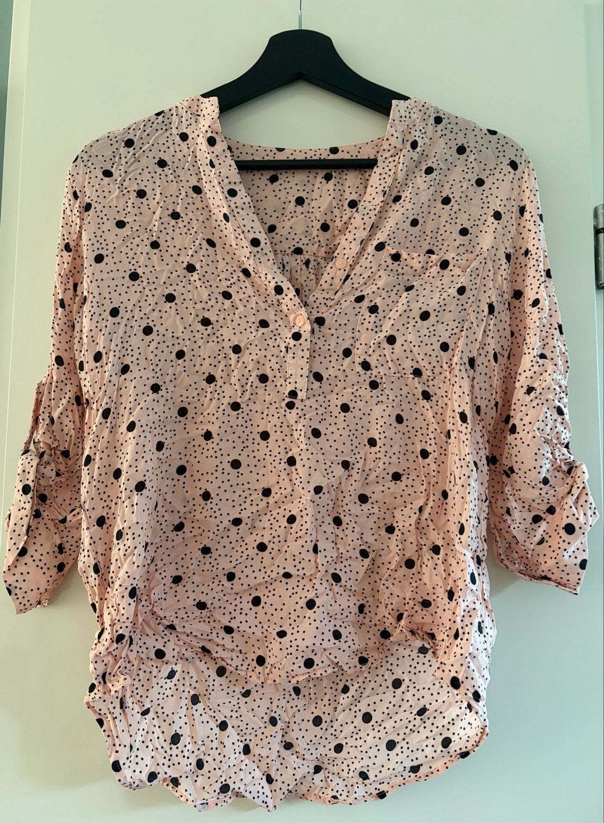 Primark blouse met stippen, maat S, Ophalen of Verzenden, Gedragen, Maat 36 (S), Roze