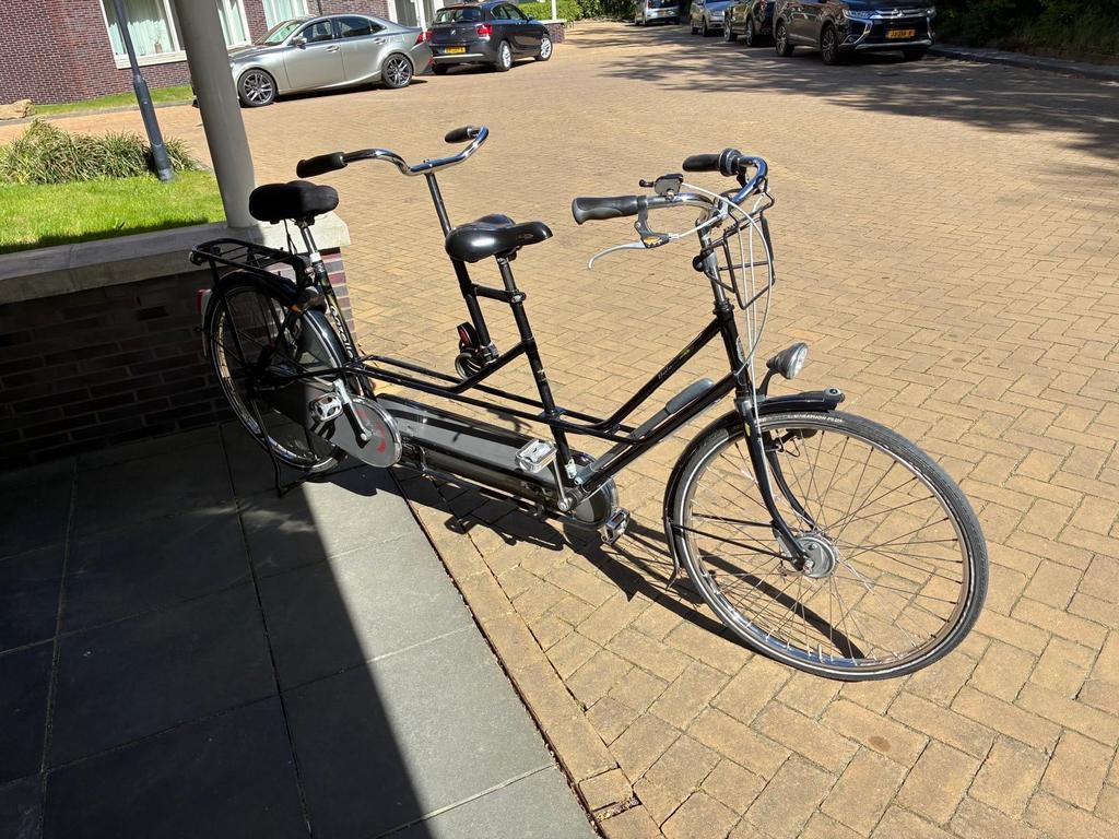 Degelijke tandemfiets - Perfect voor duo-avonturen!, Minder dan 10 versnellingen, Gebruikt, Velgrem, 51 tot 55 cm