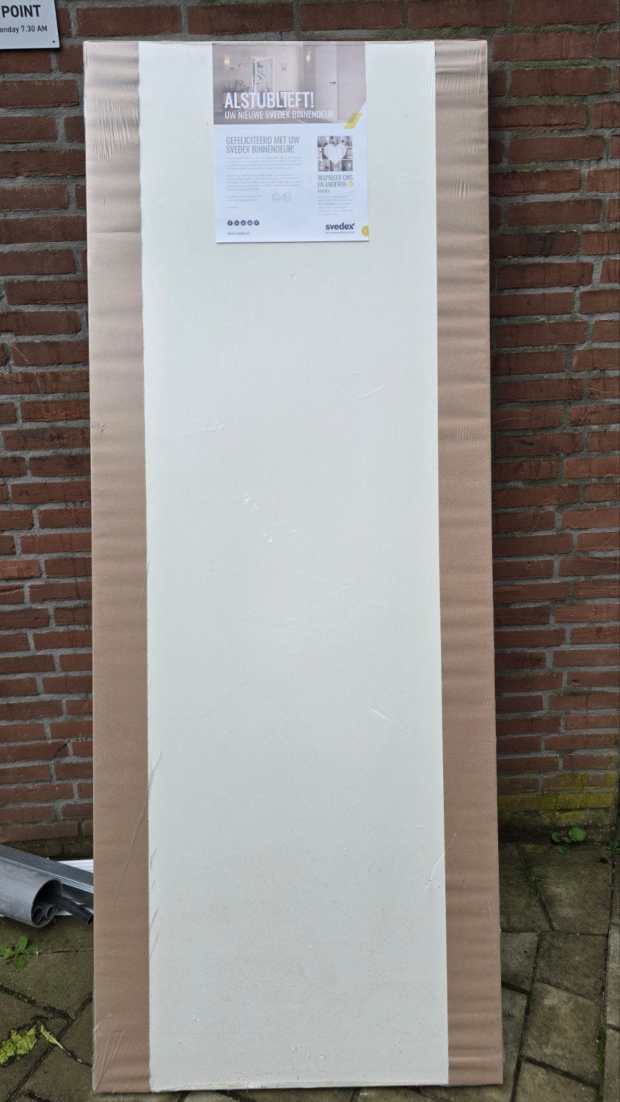 Nieuwe Svedex Binnendeur Alpine Wit 2015x780mm Stomp (L), Ophalen, Minder dan 80 cm, Binnendeur, Nieuw