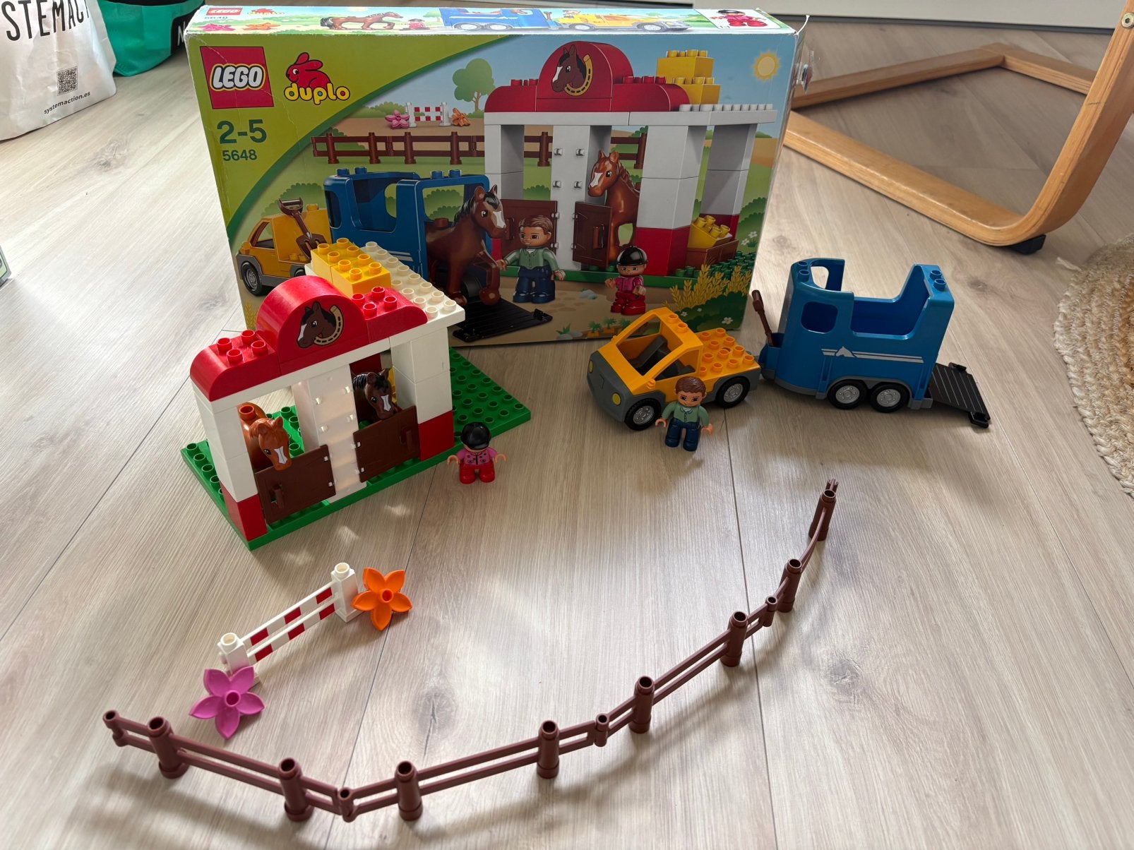 Duplo paardenmanege set 5648, Ophalen of Verzenden, Gebruikt