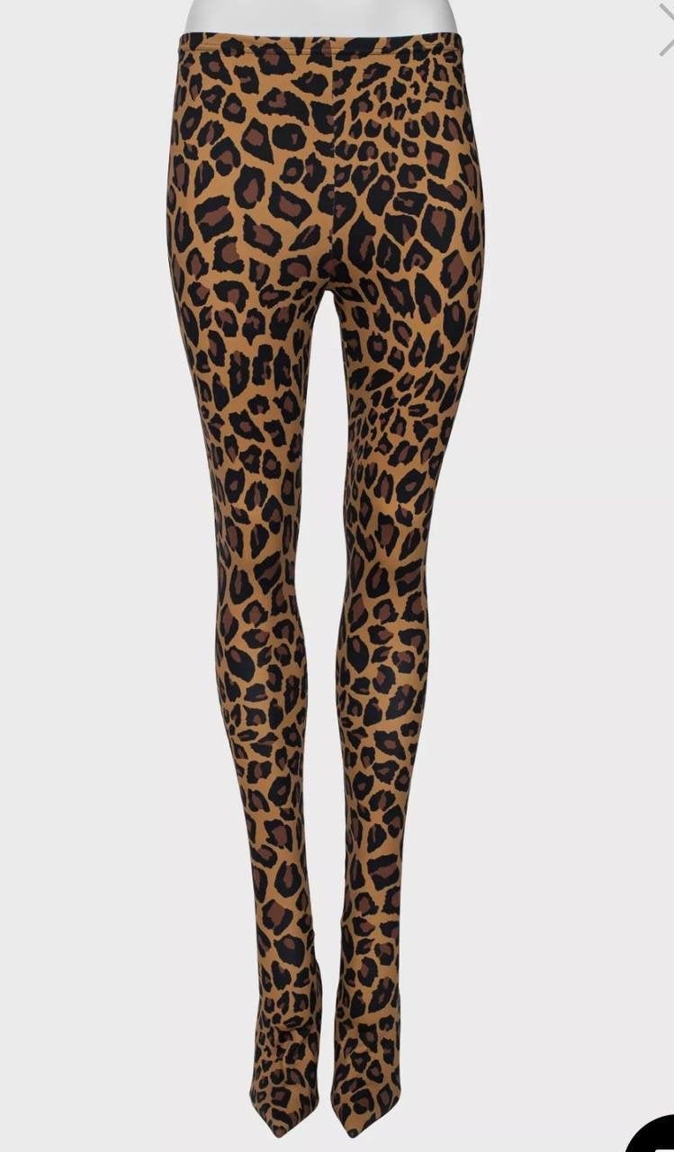 Balenciaga Leopard Print Panty Legging Maat S, Legging, Maat 36/38 (S), Meerkleurig, Ophalen of Verzenden