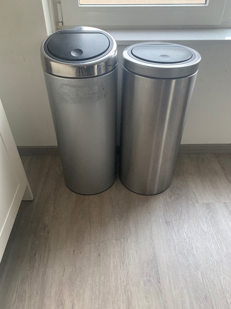 Brabantia Prullenbakken, Ophalen, Gebruikt, Rvs, 50 – 75