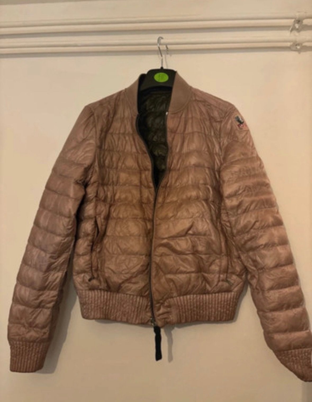 Parajumpers jas oud roze/groen dubbelzijdig maat 38, Ophalen of Verzenden, Gedragen, Maat 38/40 (M), Roze