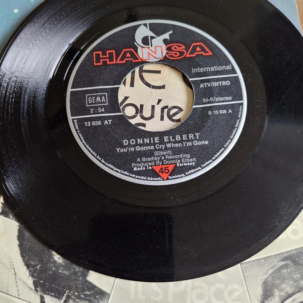 Donnie Elbert - You're Gonna Cry When I'm Gone Single, Gebruikt, 7 inch, Single, Ophalen of Verzenden