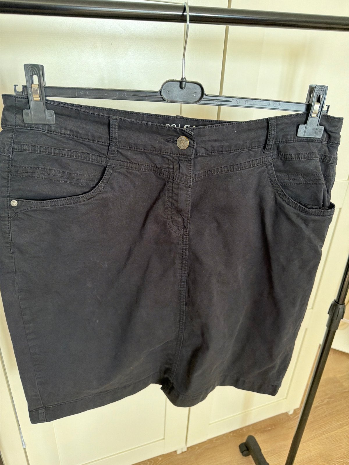 Zwarte C&A spijkerrok - Maat 40, Maat 38/40 (M), Zwart, Ophalen of Verzenden, Zo goed als nieuw