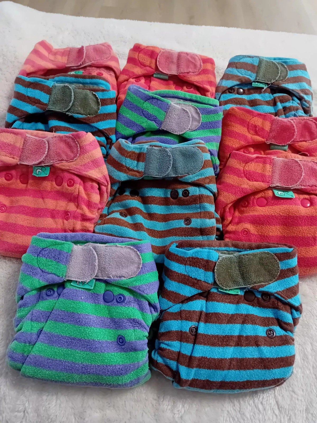 Bamboozle Stretch Maat 1 Wasbare Luiers - 11 Stuks, Ophalen, Gebruikt, Overige typen, Overige merken