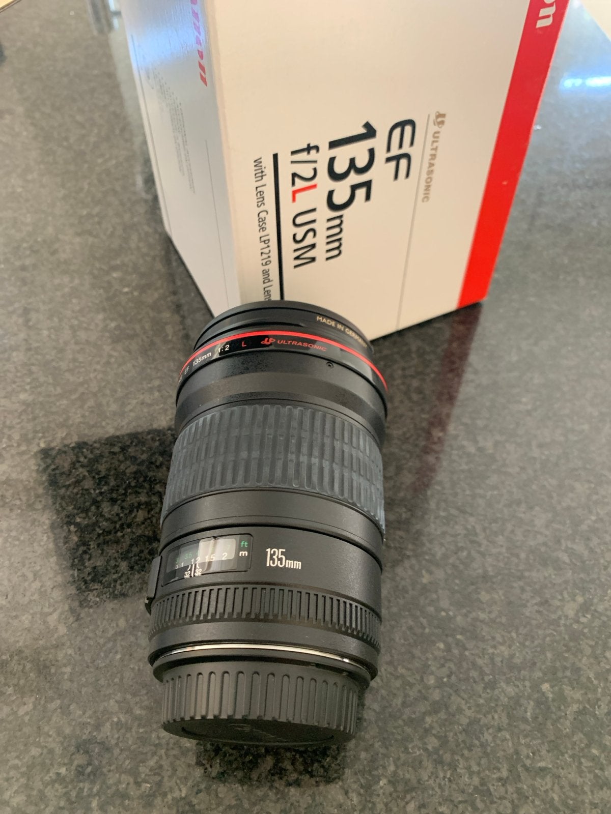 Canon EF 135mm f/2L USM objectief, Canon, Autofocus, Zo goed als nieuw, Canon EF