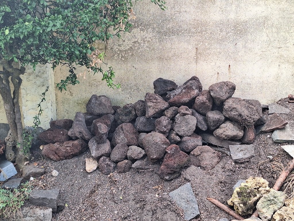 Lava stenen, Ophalen, Gebruikt, Bruin, Overige typen