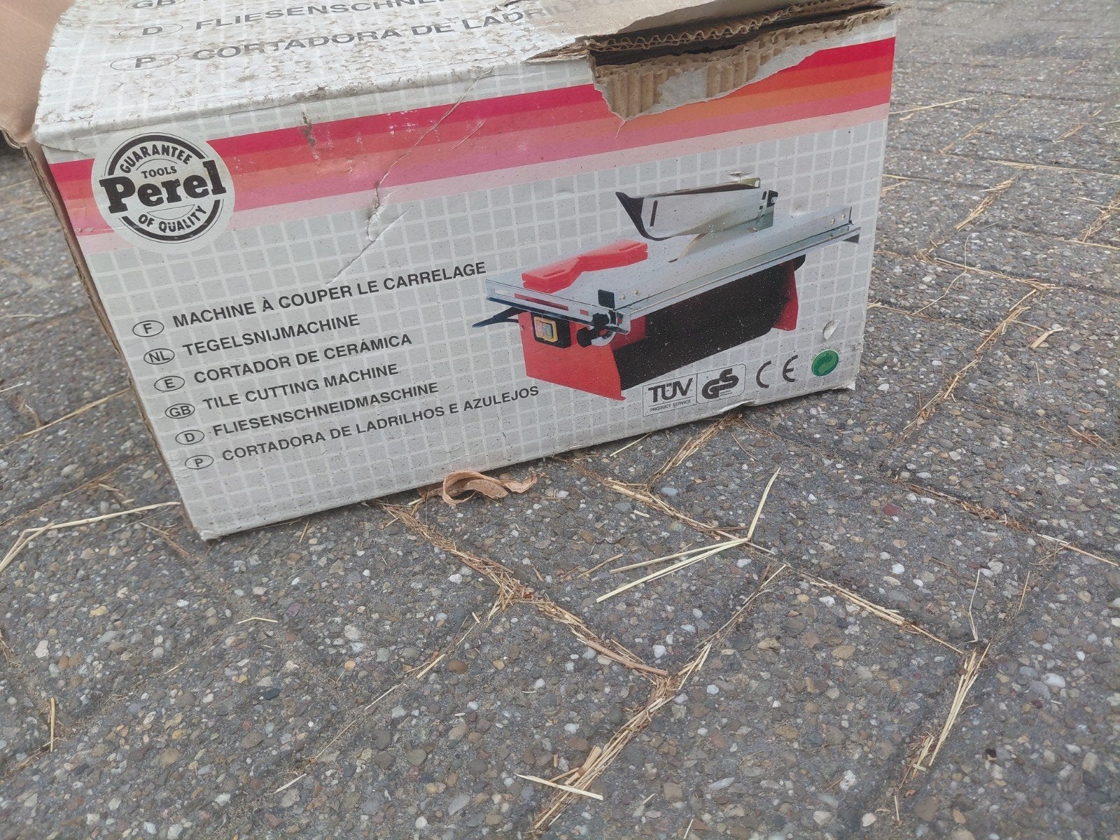 Nieuwe Perel Tegelzaagmachine met 3 zaagbladen, Ophalen, Nieuw