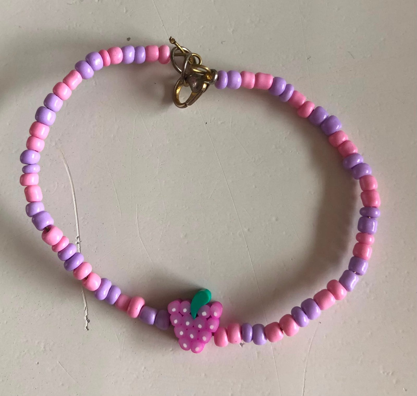 Roze met paars armbandje, Sieraden, Tassen en Uiterlijk, Kindersieraden, Verzenden, Nieuw, Roze, Armband