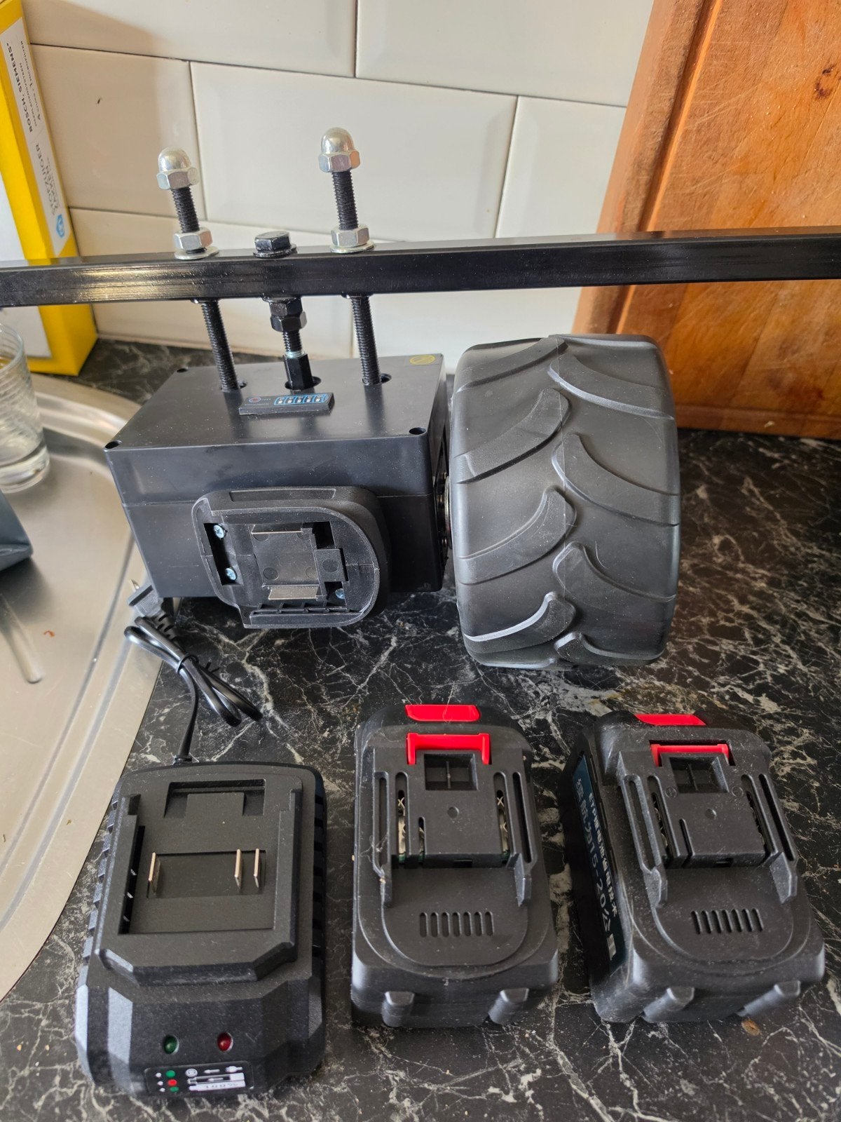 Xanshiqi elektrische motor- en accu-eenheid voor een bolderk, Tuin en Terras, Kruiwagens, Ophalen of Verzenden, Nieuw