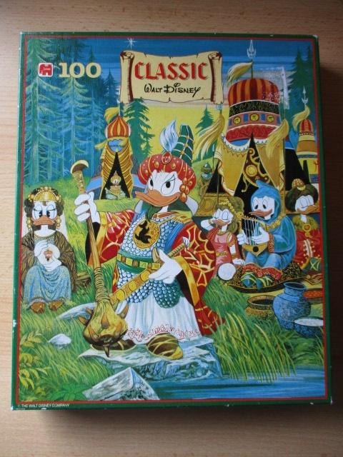 Disney Donald Duck puzzel  Classic - Attila de Duck  100 stu, Ophalen of Verzenden, Overige figuren, Gebruikt, Beeldje of Figuurtje