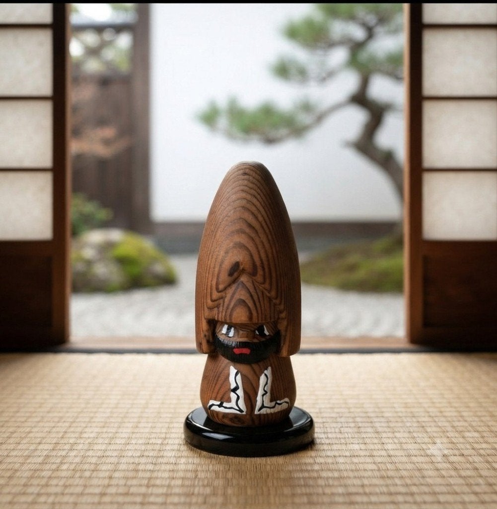 Japanse Nipopo Ainu Pop, Antiek en Kunst, Hout, Verzenden, 9 cm, Japan