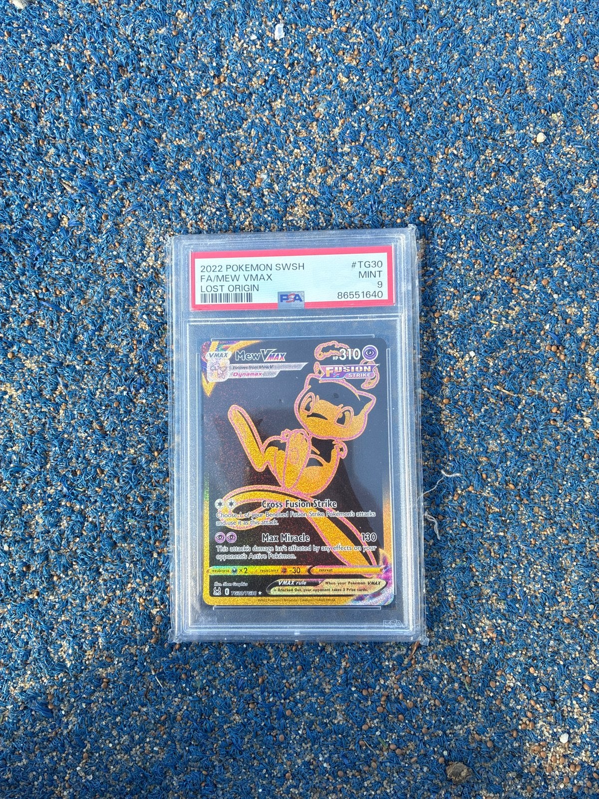 Mew VMAX TG30/TG30 PSA 9 Mint Pokémon Kaart, Ophalen, Zo goed als nieuw, Losse kaart