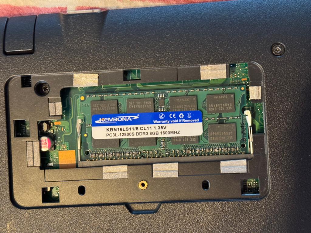 KEMBONA 8GB DDR3 1600MHz Laptop RAM PC3L-12800S, Computers en Software, RAM geheugen, Gebruikt, 8 GB, DDR3, Ophalen of Verzenden