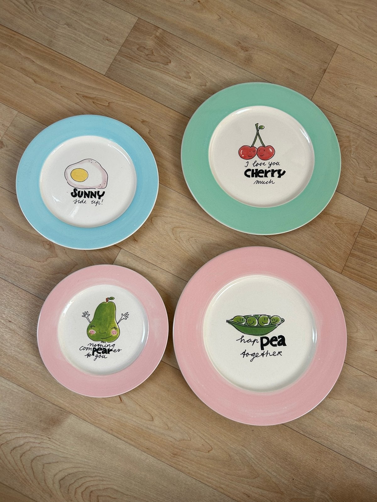Blond Amsterdam Funky Servies - 4 borden, Blond Amsterdam, Ophalen of Verzenden, Zo goed als nieuw, Bord(en)
