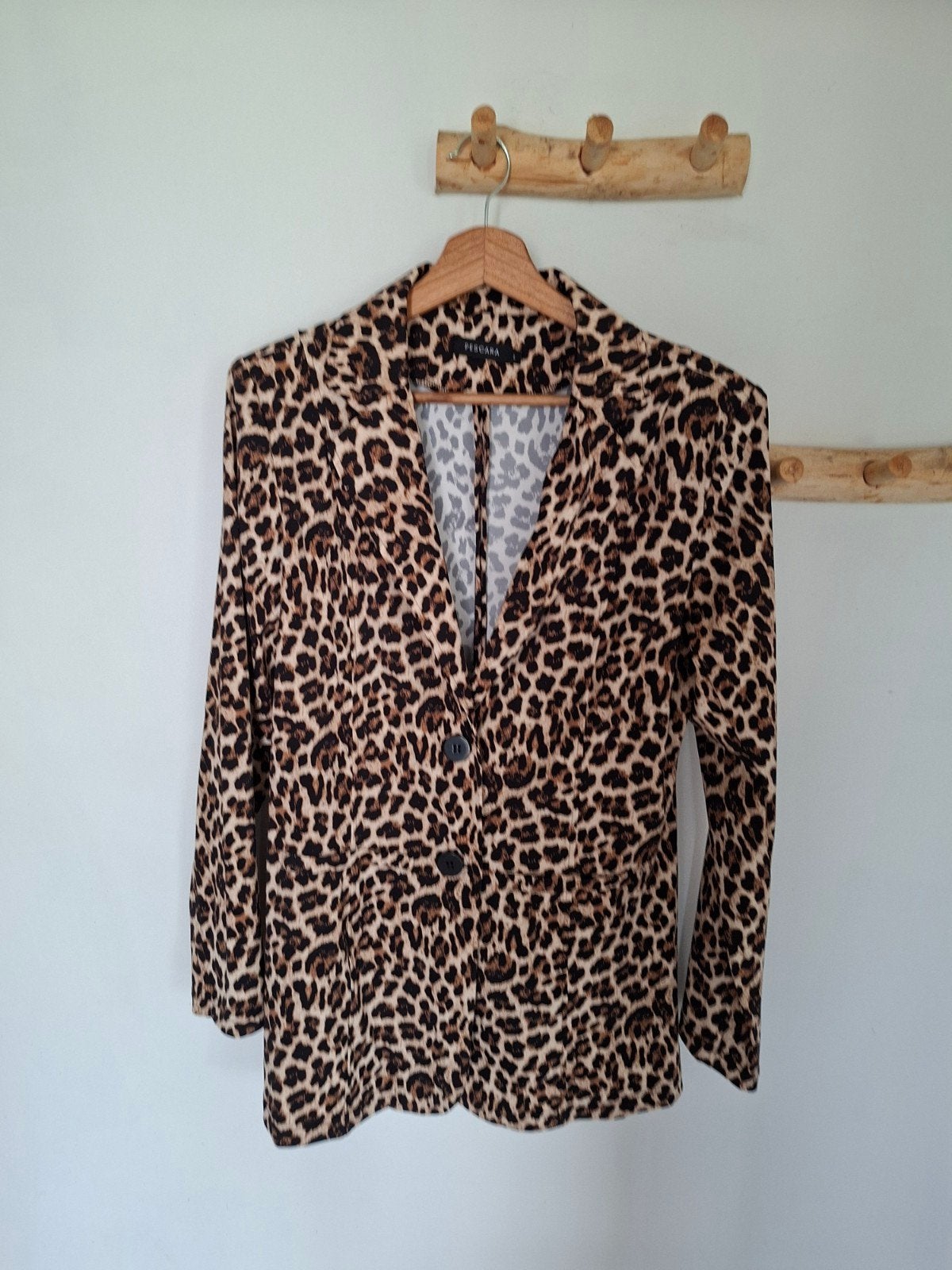 Pescara blazer met panterprint - Maat L, Meerkleurig, Maat 42/44 (L), Pescara, Ophalen of Verzenden