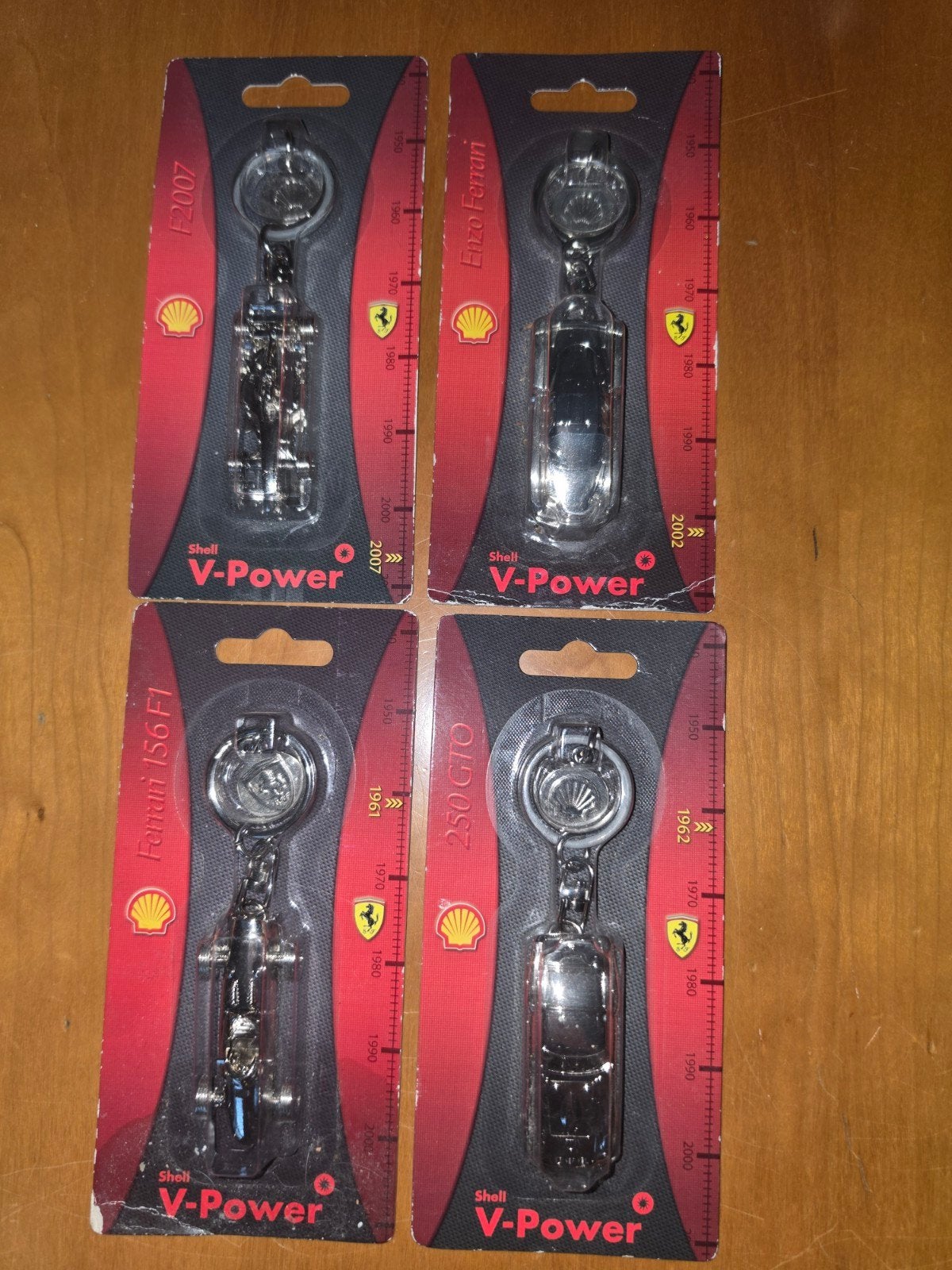 4 x Ferrari sleutelhangers, Verzamelen, Ophalen, Nieuw