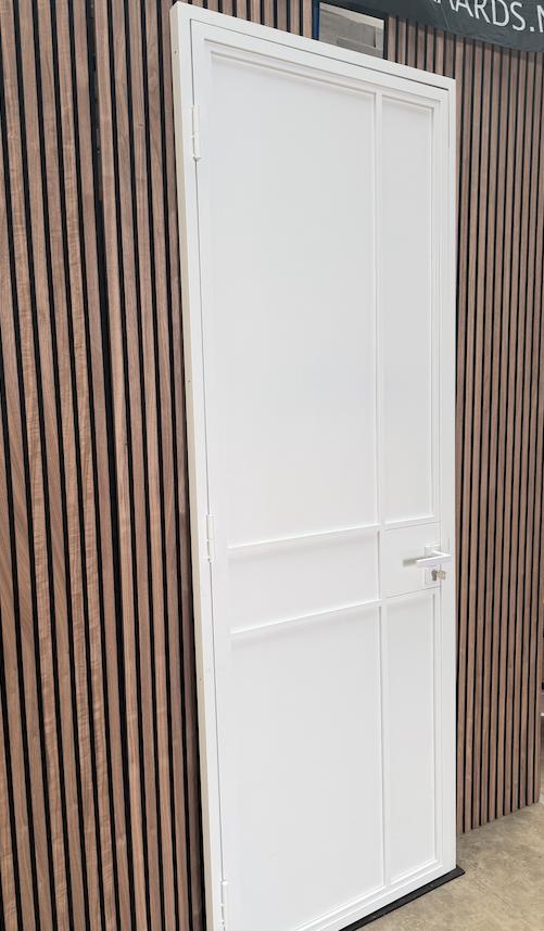 Witte volledig stalen deuren met cilinder of vrij/bezet slot, 120 cm of meer, Binnendeur, Nieuw, Ophalen of Verzenden