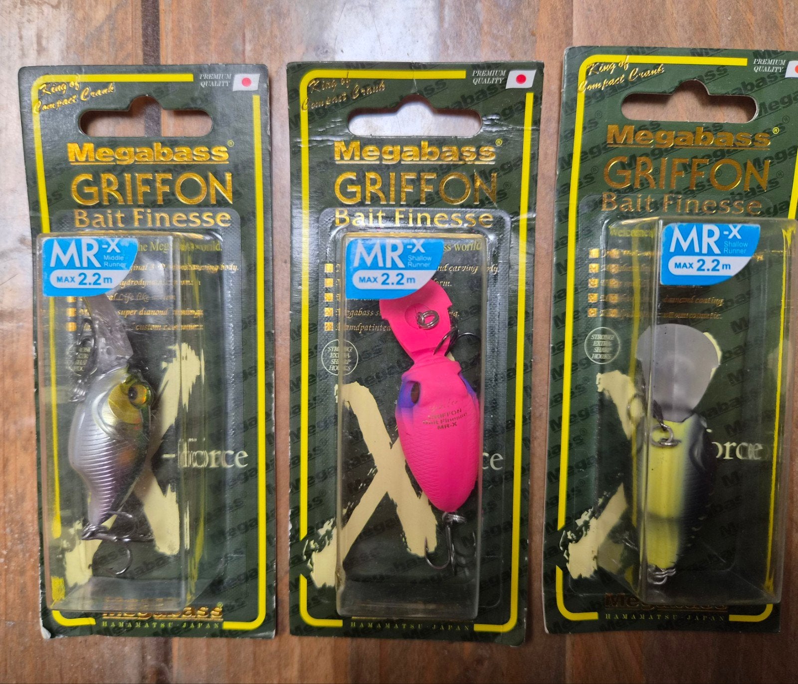 3 x Megabass Griffon Bait Finesse Mr-X Kunstaas, Verzenden, Nieuw, Overige typen