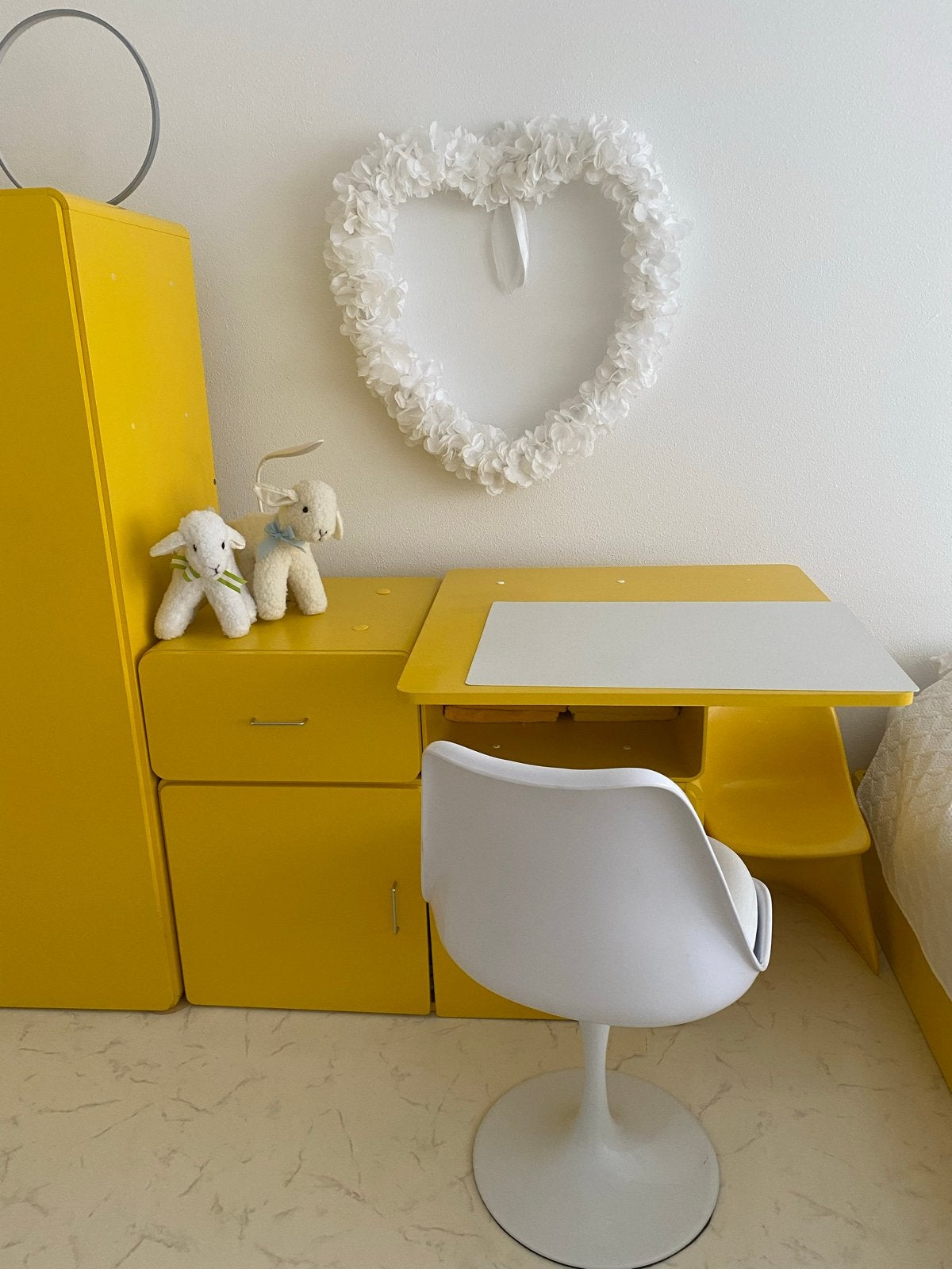 Retro Commode/Buro Design 1975 - Geel, Ophalen, Gebruikt, 50 tot 70 cm, 75 tot 100 cm