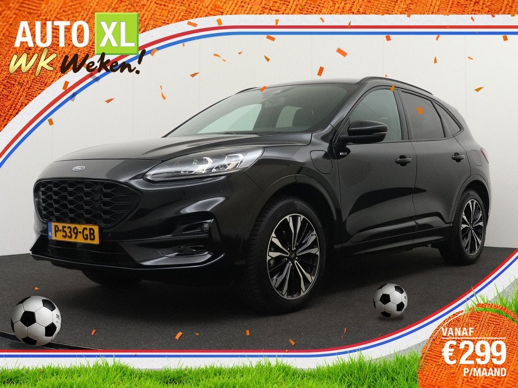 Ford Kuga 2.5 PHEV ST-Line X Trekhaak Bang&Olufsen 19'LMV, Auto's, Ford, Gebruikt, 4 cilinders, Leder en Stof, Zwart