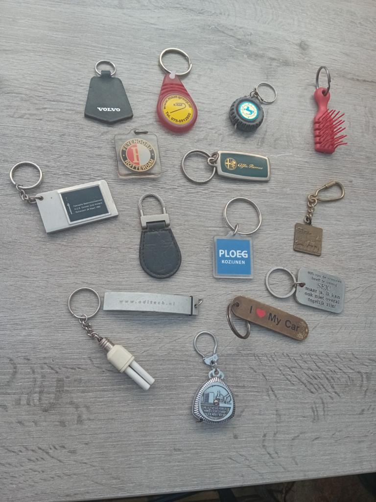 Vintage sleutelhangers - Diverse verzameling, Ophalen of Verzenden, Gebruikt, Merk