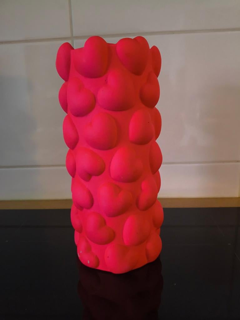 Roze vaas, Ophalen, Overige kleuren, Glas, Minder dan 50 cm