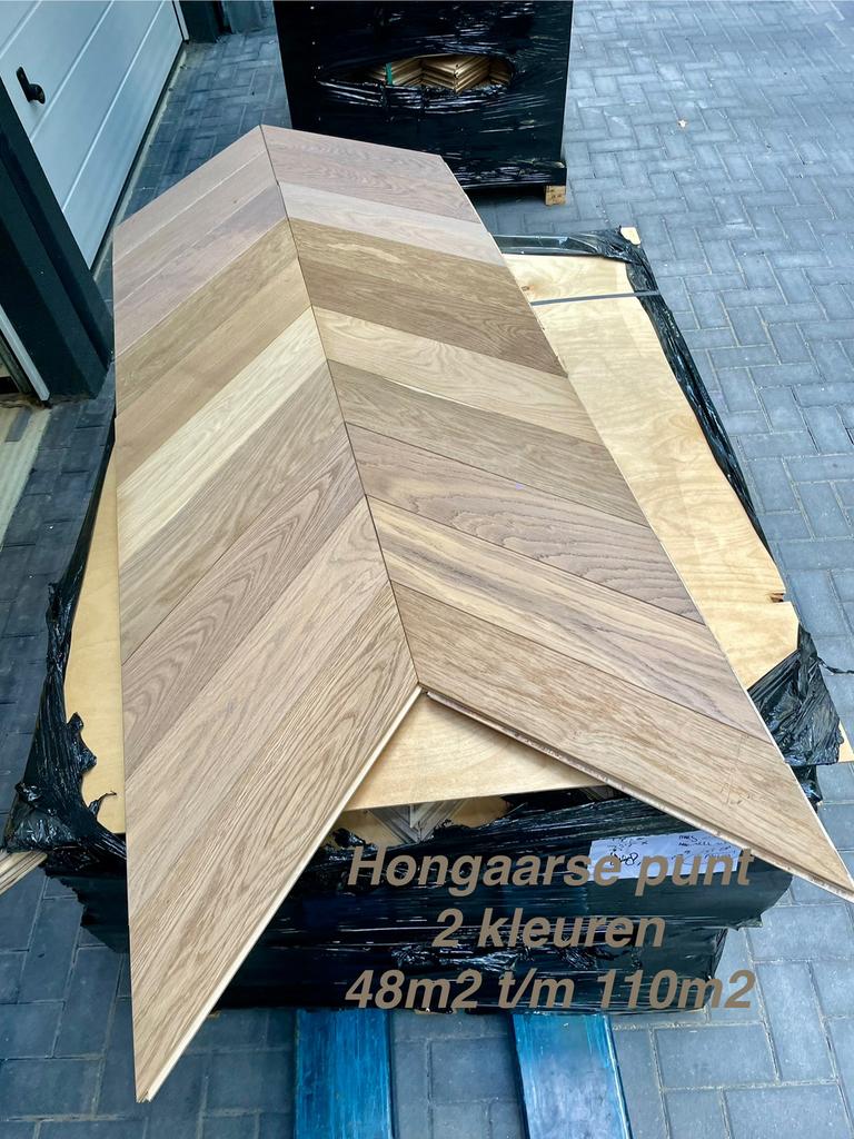 Eiken vloer, Ophalen of Verzenden, Zo goed als nieuw, 75 m² of meer, Parket