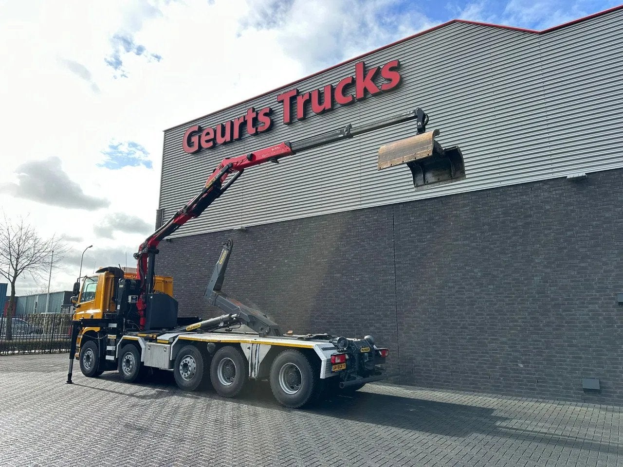Ginaf X6 5250 CSE 10X4PALFINGER HAAKARMSYSTEM / ABROLLKIPPER, Euro 6, Geel, Bedrijf, Diesel