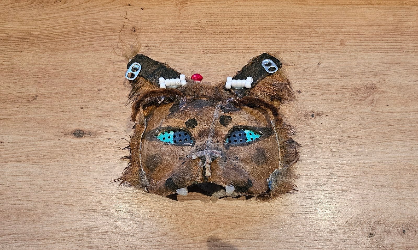 Therian masker Autumn - Handgemaakt dierenmasker, Ophalen of Verzenden, Gebruikt