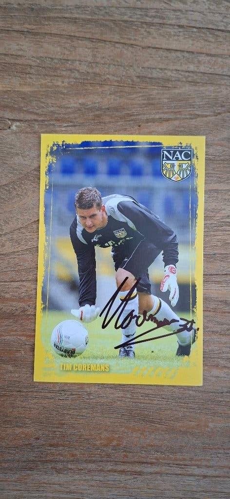 Spelerskaart met handtekening; Tim Coremans # NAC Breda, Ophalen of Verzenden, Nieuw, NAC Breda, Spelerskaart