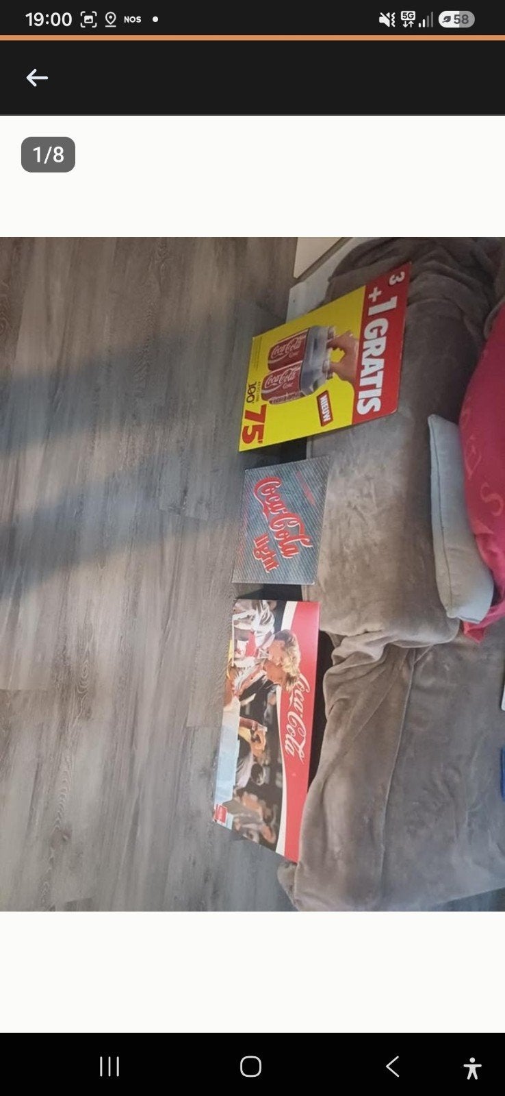 Vintage Coca-Cola Reclameborden - Set van 3, Verzamelen, Ophalen of Verzenden, Gebruikt, Reclamebord