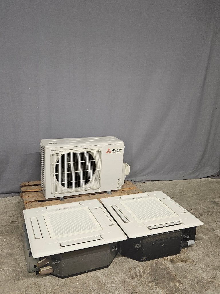 Mitsubishi Electric MXZ-2F53VF multi split airco 2x cassette, Ophalen, Koelen en Ontvochtigen, Energieklasse A of zuiniger, Refurbished