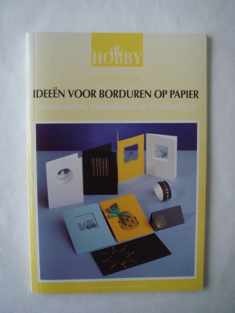 Boek Ideeën voor borduren op papier - Erica Fortgens, Ophalen of Verzenden, Nieuw, Overige thema's, Overige typen