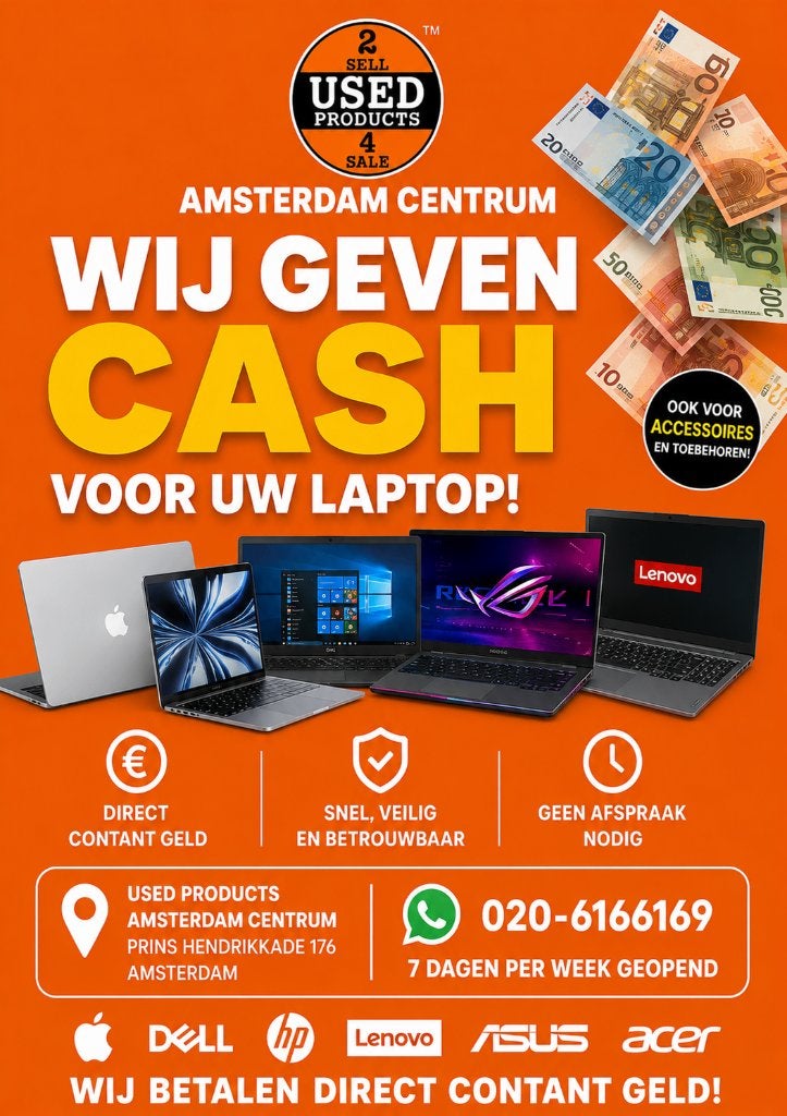 GEZOCHT & GEKOCHT – DIRECT CASH VOOR JOUW LAPTOP!, Computers en Software, Windows Laptops, Ophalen of Verzenden, Gaming