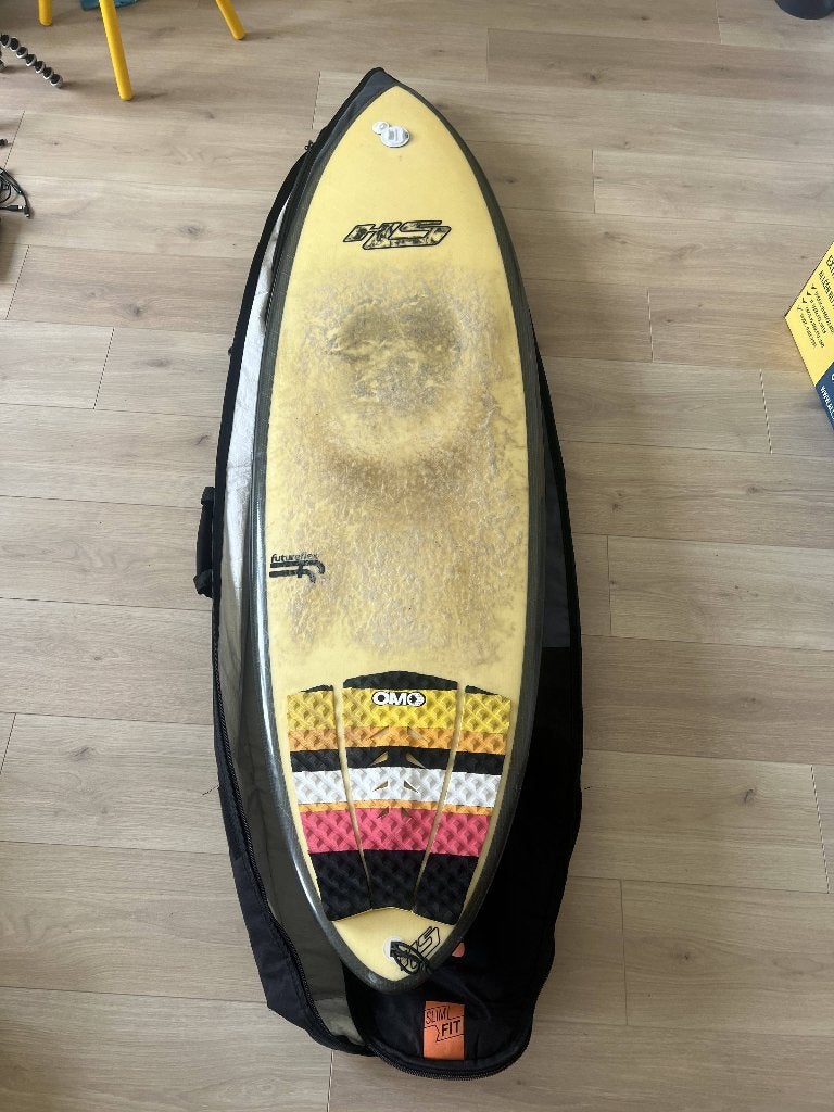 Haydenshapes Hypto Krypto 5'10 FutureFlex + tas & vinnen, Watersport en Boten, Golfsurfen, Ophalen, Gebruikt, Shortboard, Met draagtas